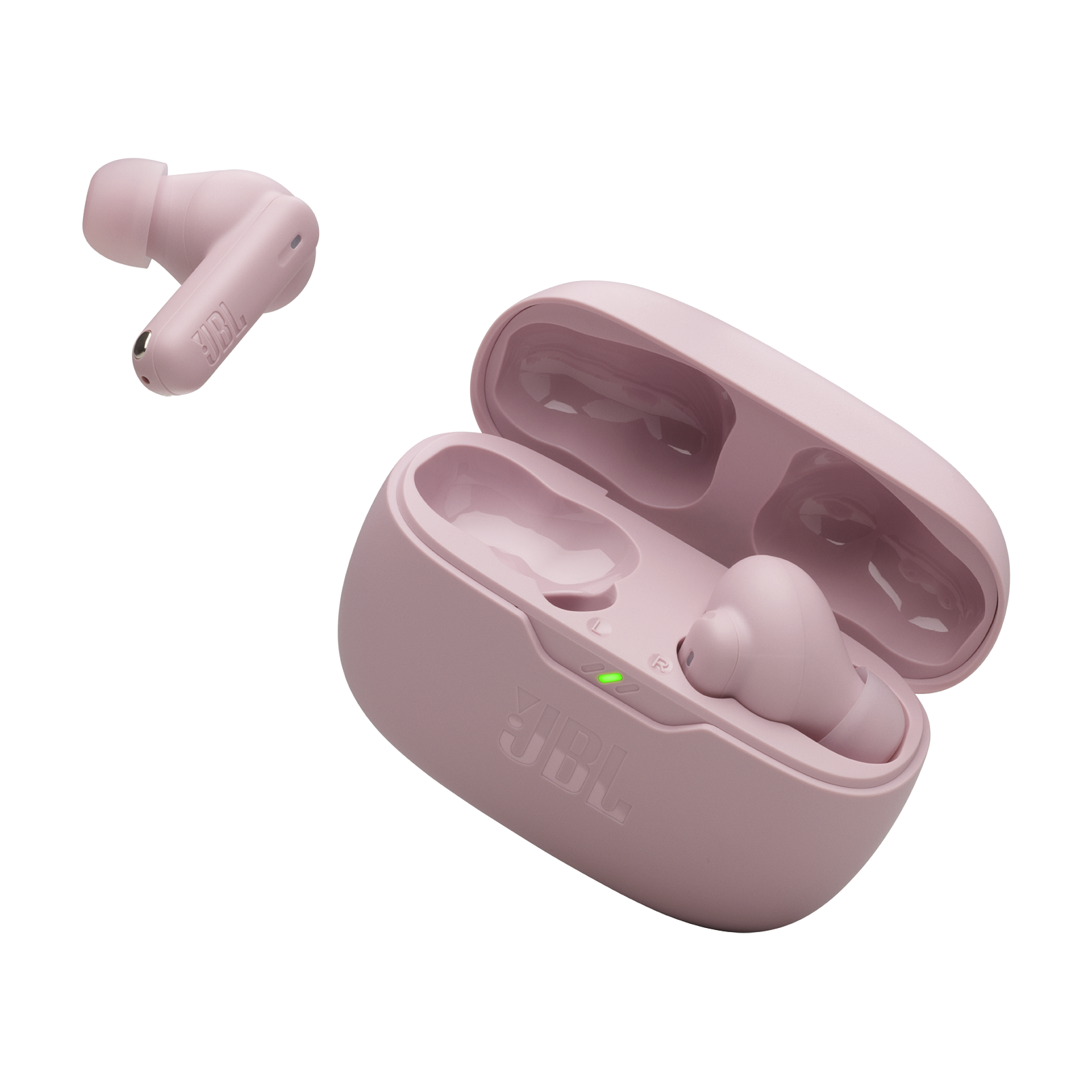 JBL Wave Beam 2 - Pink - True Wireless Noise Cancelling Earbuds - Detailshot 2